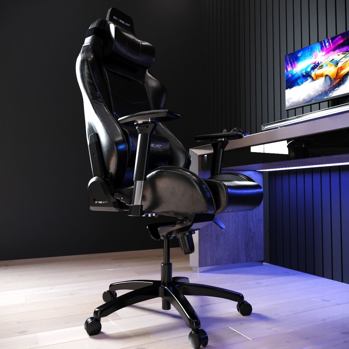 Gaming furniture set Free 3D model_2