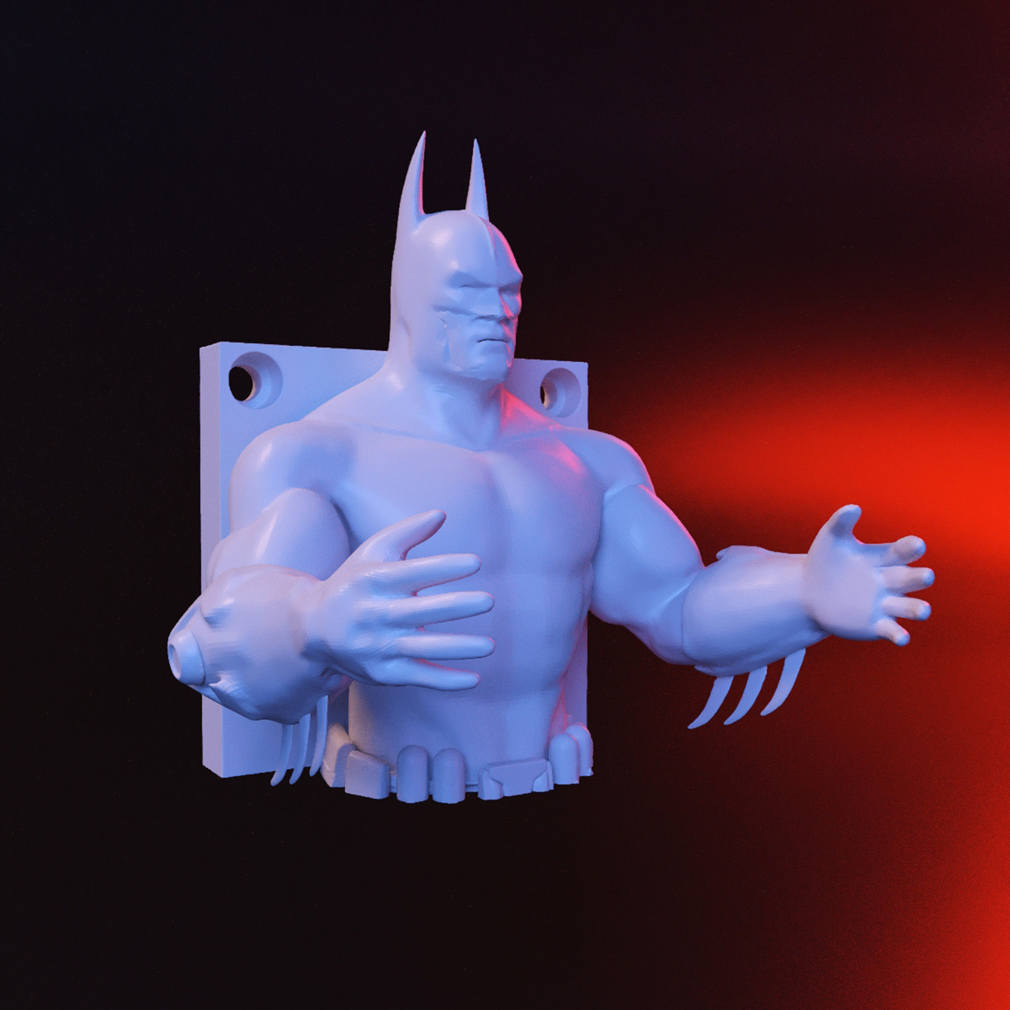 Batman hanger stl 3D print model_1