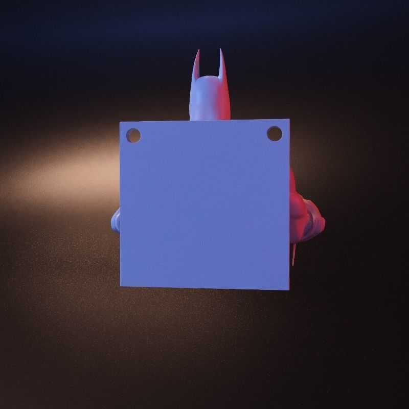 Batman hanger stl 3D print model_8