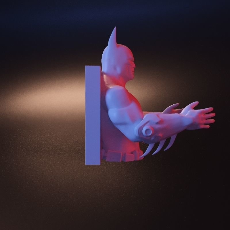 Batman hanger stl 3D print model_7