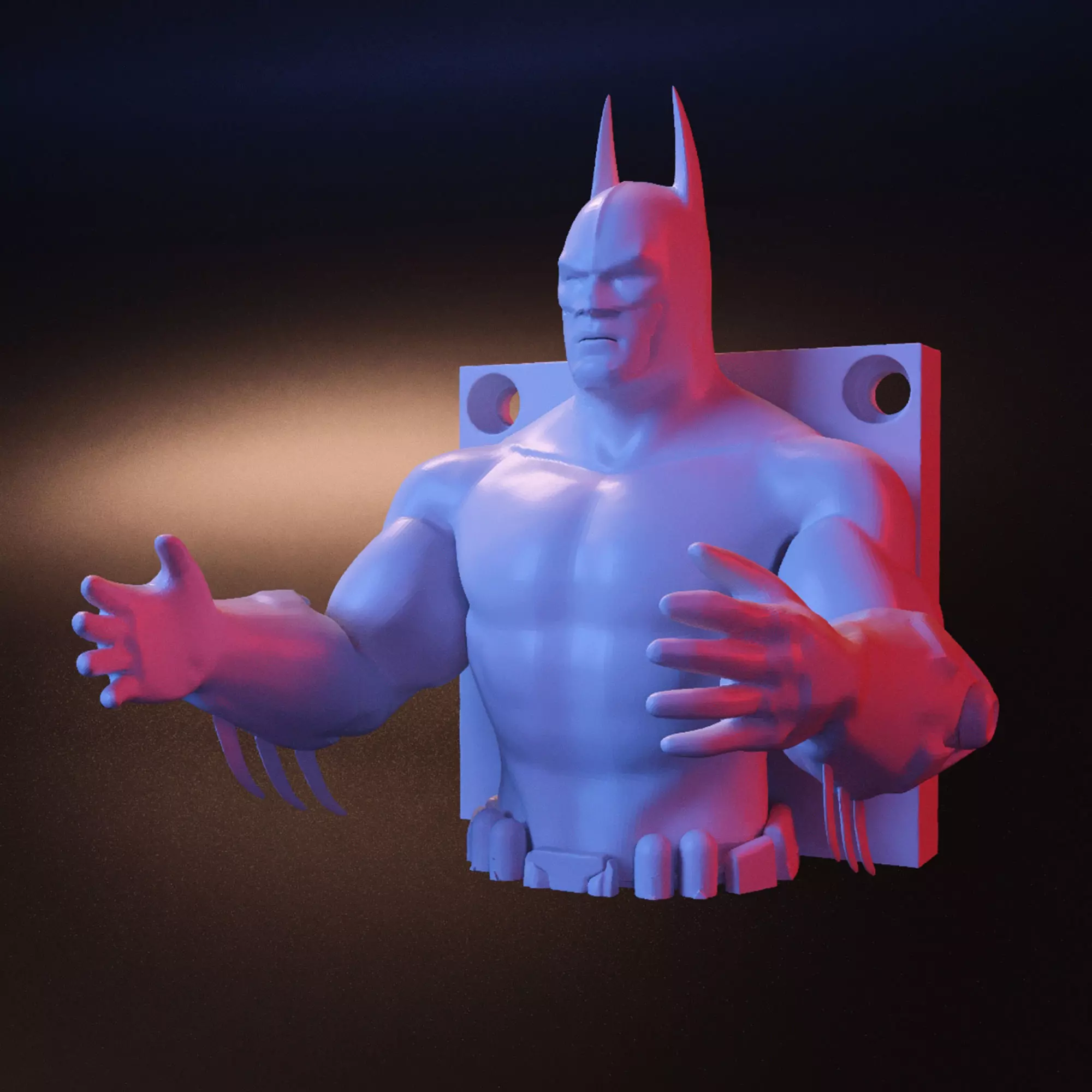 Batman hanger stl 3D print model_0