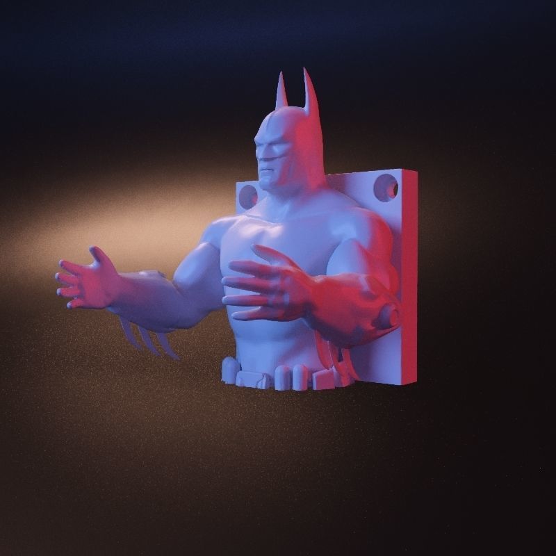 Batman hanger stl 3D print model_10