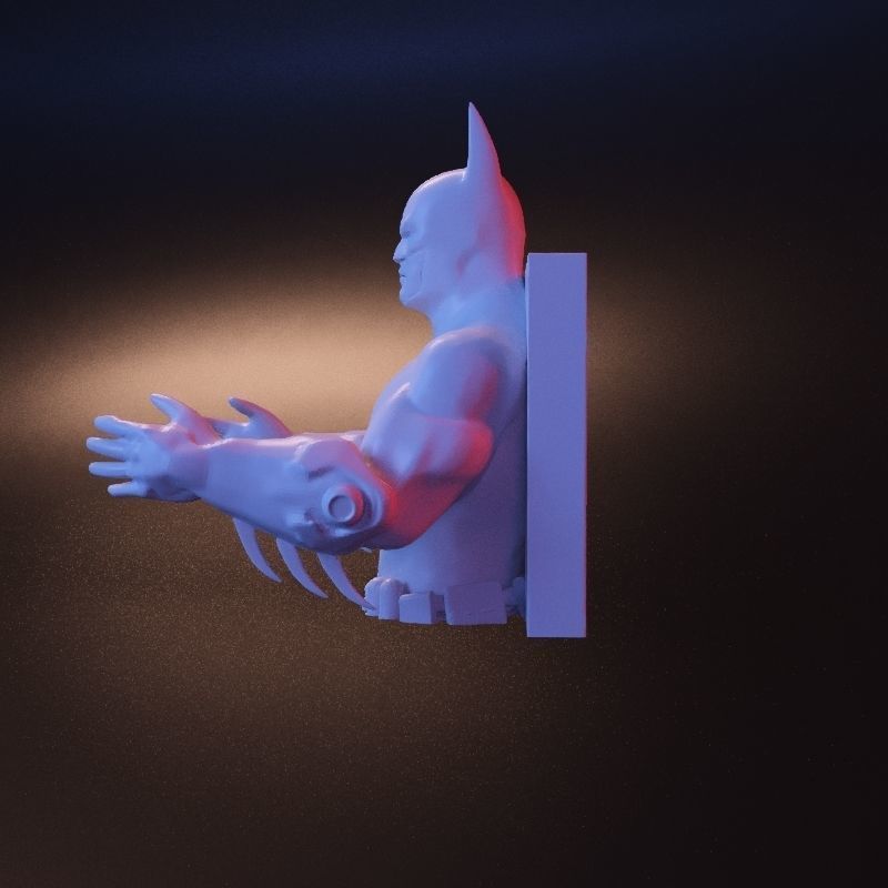 Batman hanger stl 3D print model_9