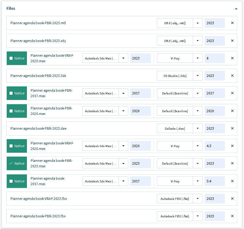Planner agenda book 3D model_17