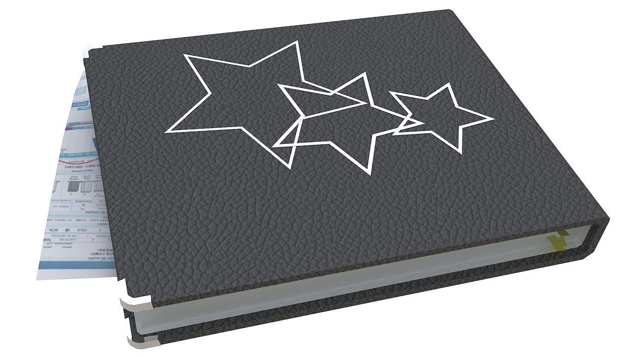 Planner agenda book 3D model_2