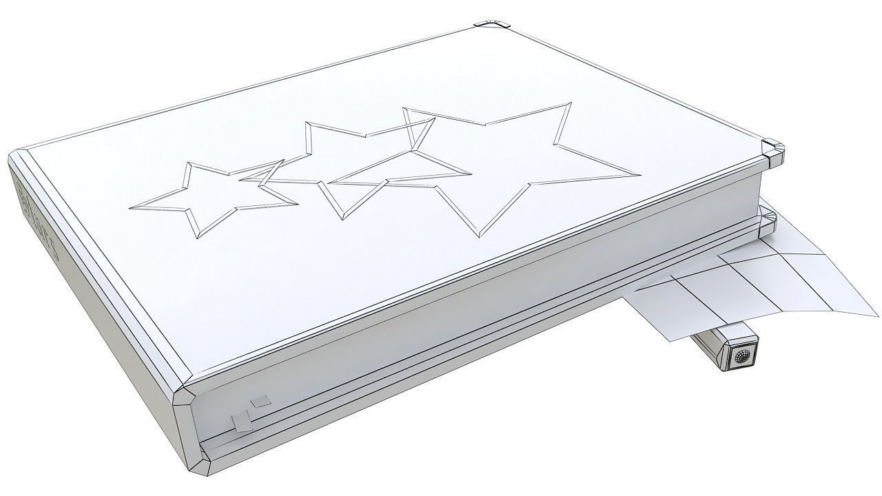 Planner agenda book 3D model_9