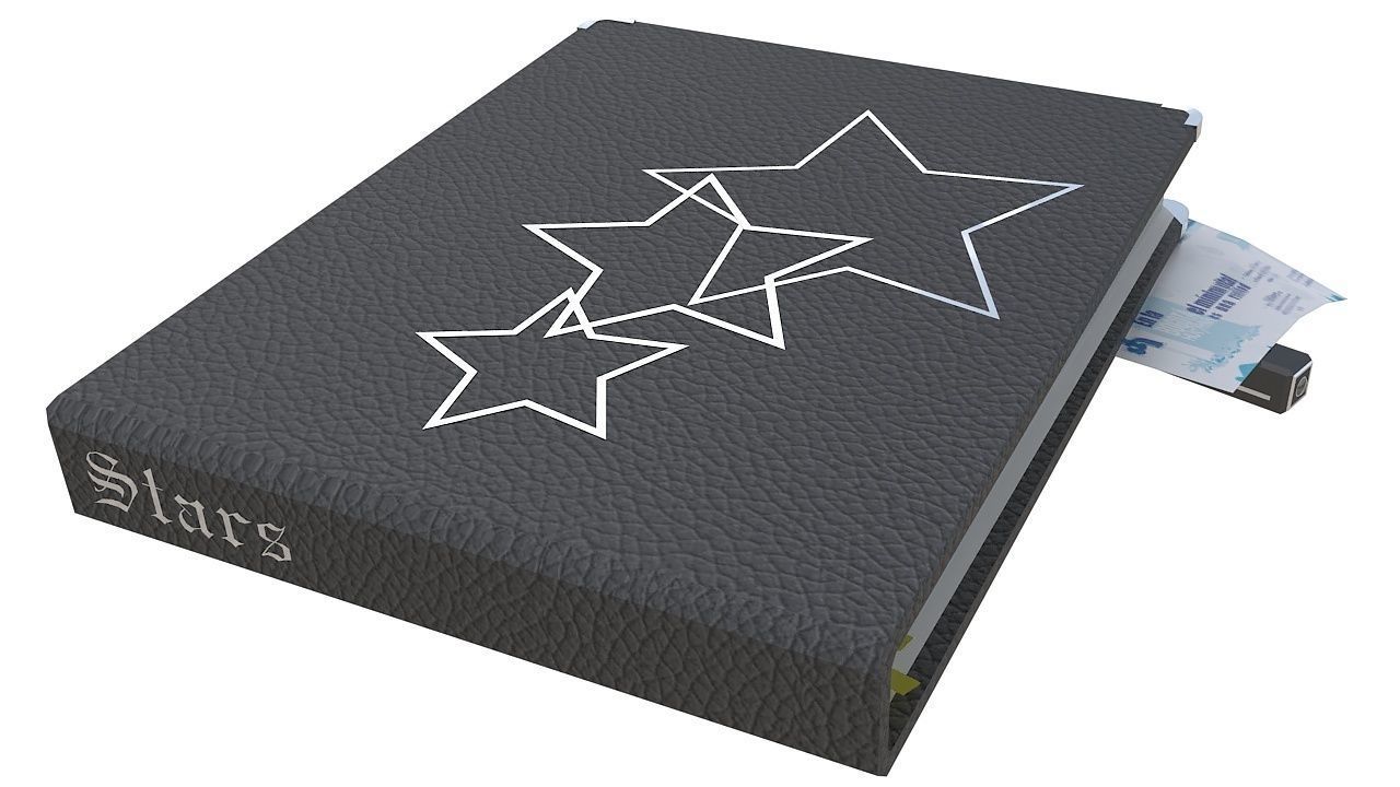 Planner agenda book 3D model_1