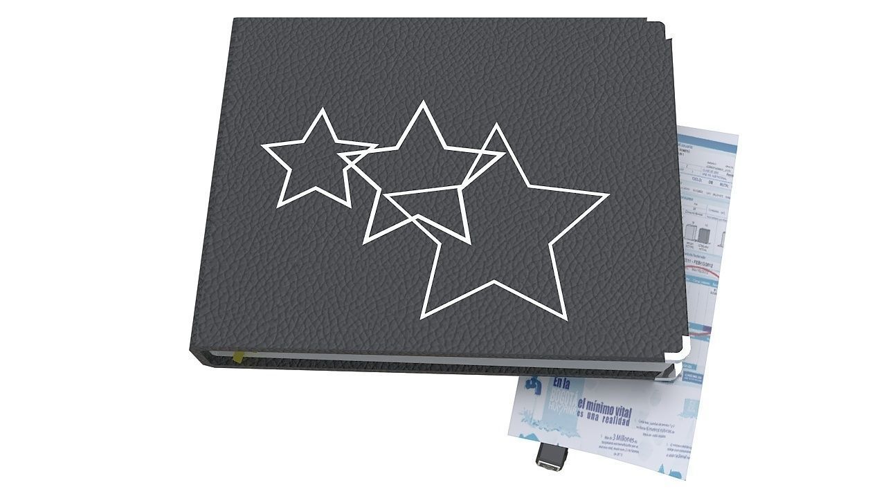 Planner agenda book 3D model_5