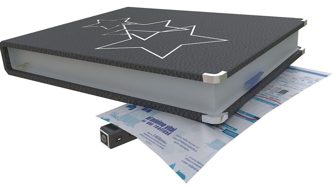 Planner agenda book 3D model_4