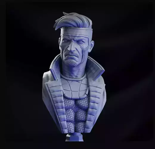 GAMBIT X- MEN BUST  3D print model