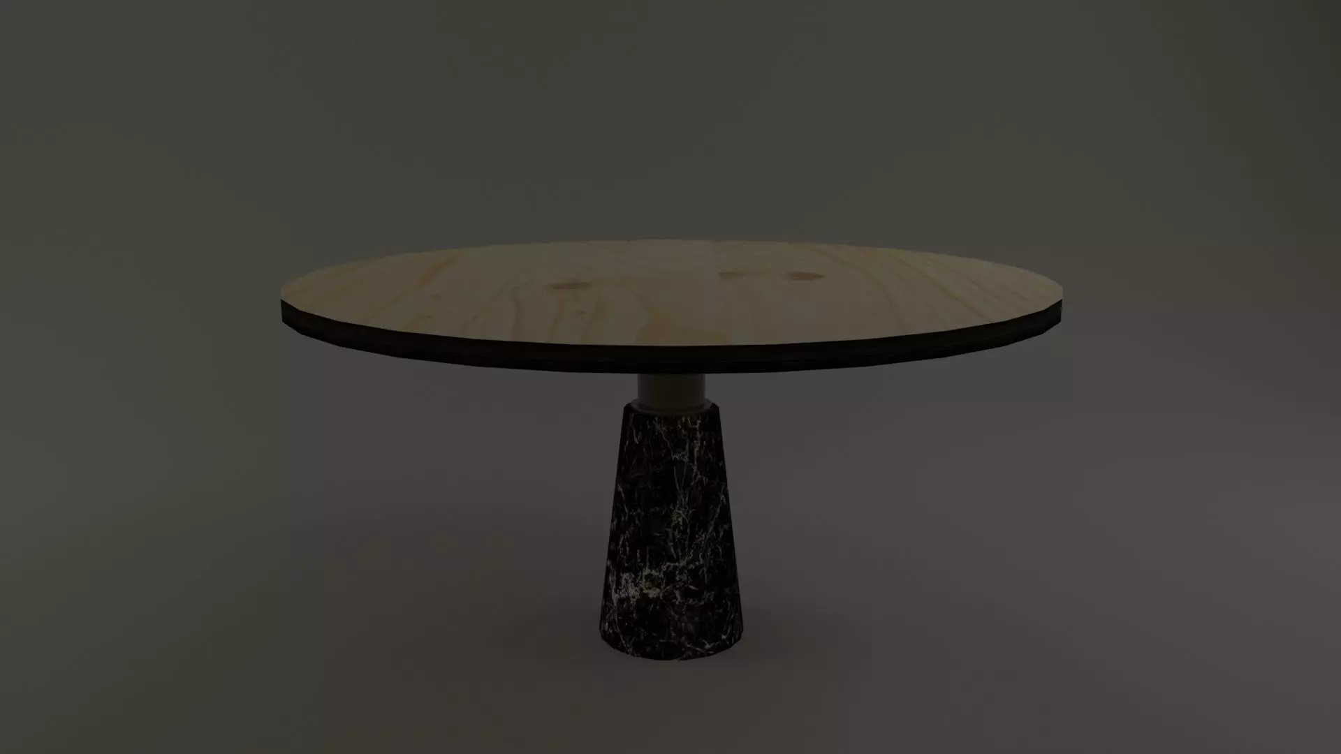 table round with base Free 3D model_0