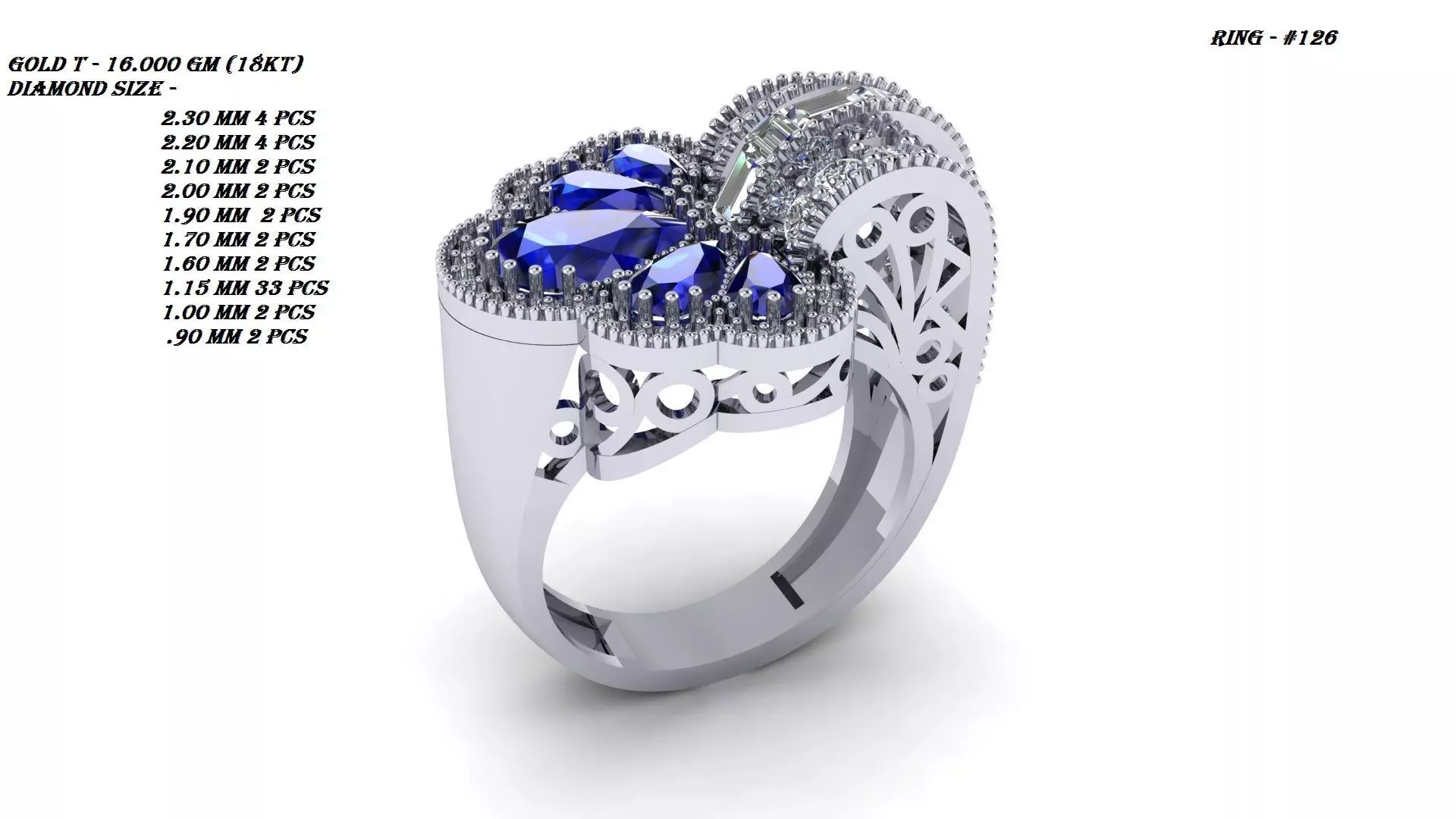 coktail ring 3D print model_0