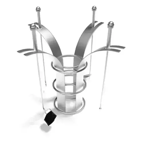 Modern Metal Fireplace Set