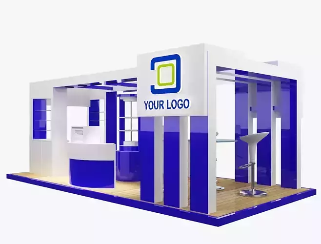 Booth Exhibition Stand a472b 3D model