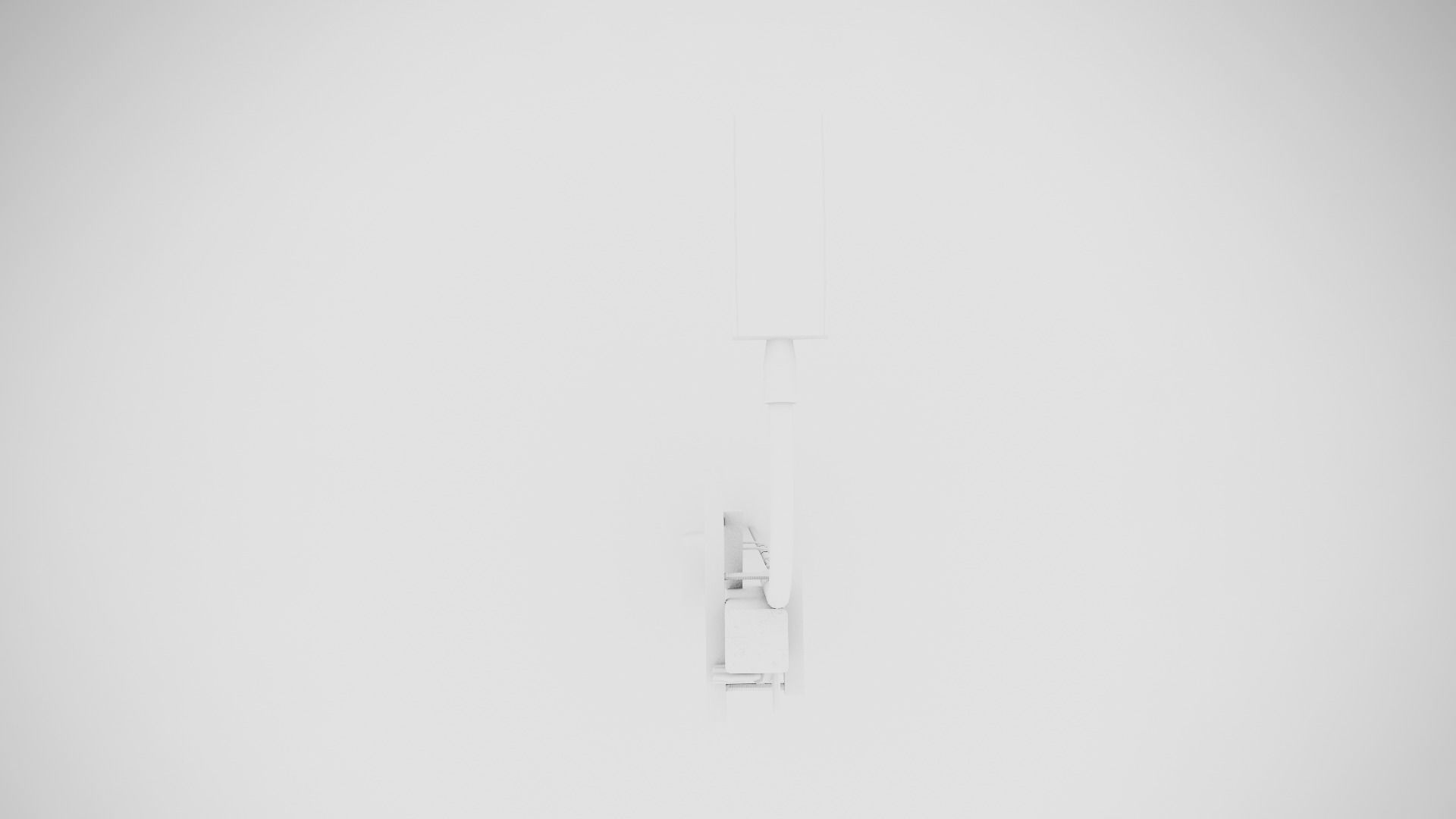 Concrete street lamp Low-poly 3D model_20