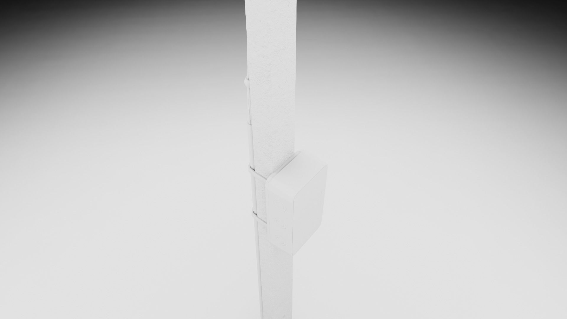 Concrete street lamp Low-poly 3D model_27