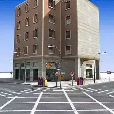 Low Poly Block 03 Low-poly 3D model