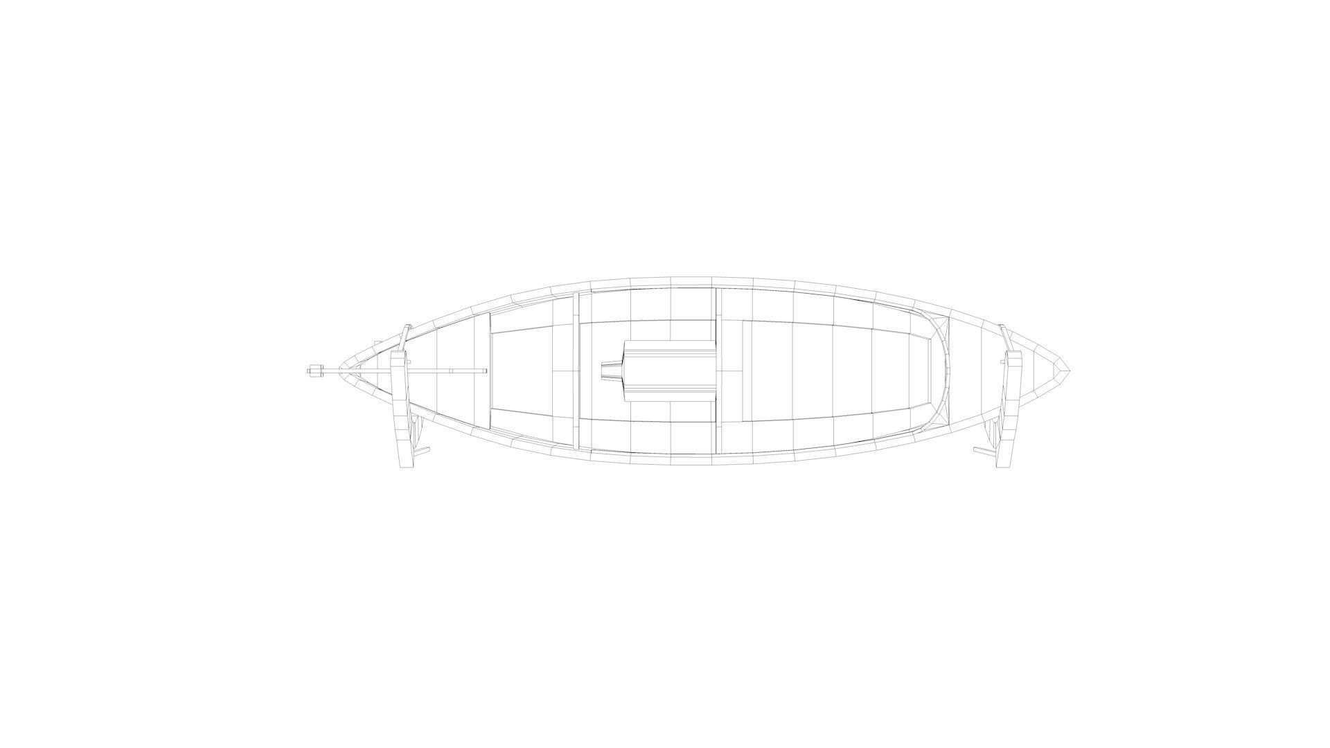 Lifeboat - Type 1 - World War 2 Warship 3D model_12