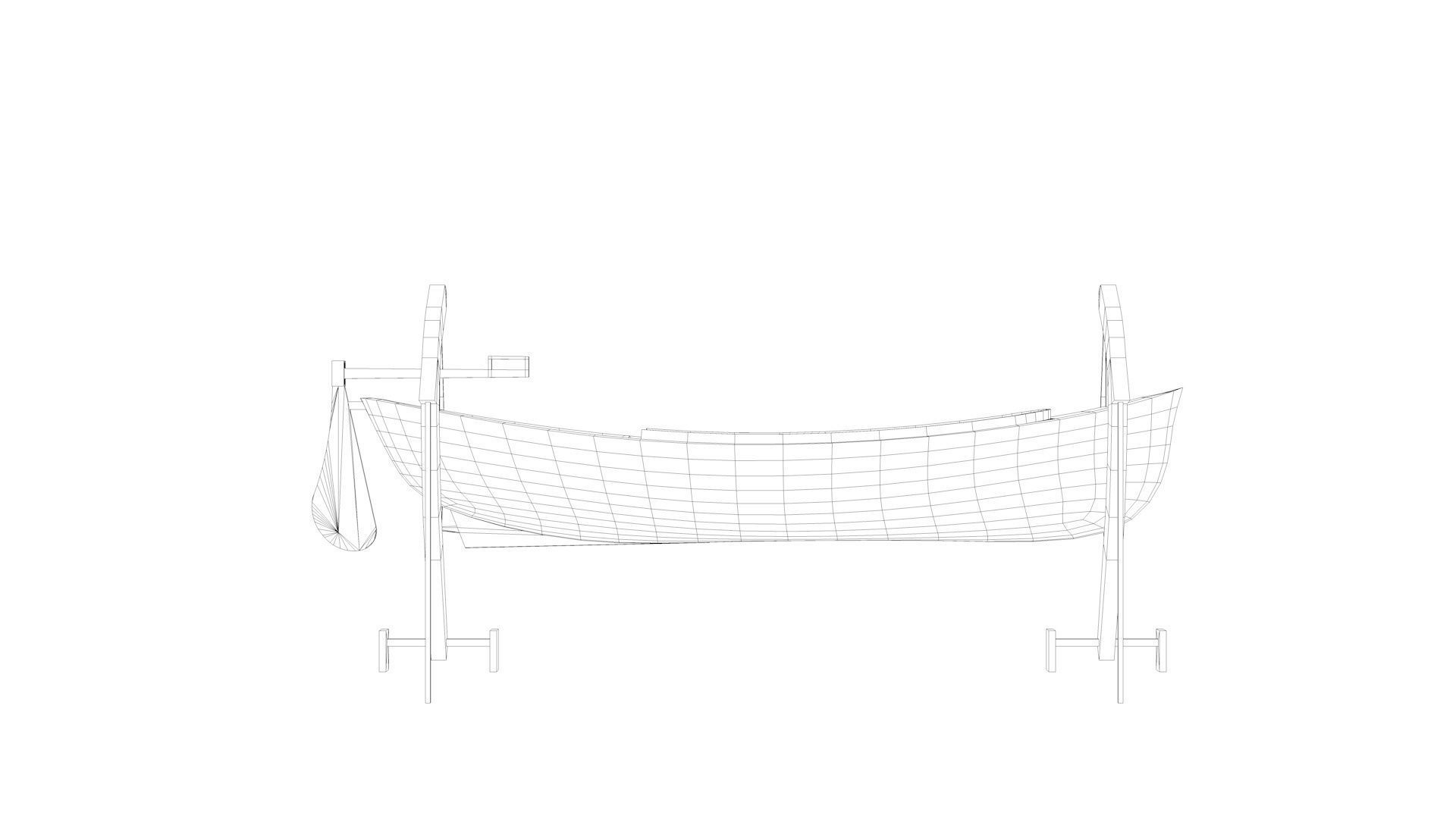 Lifeboat - Type 1 - World War 2 Warship 3D model_13