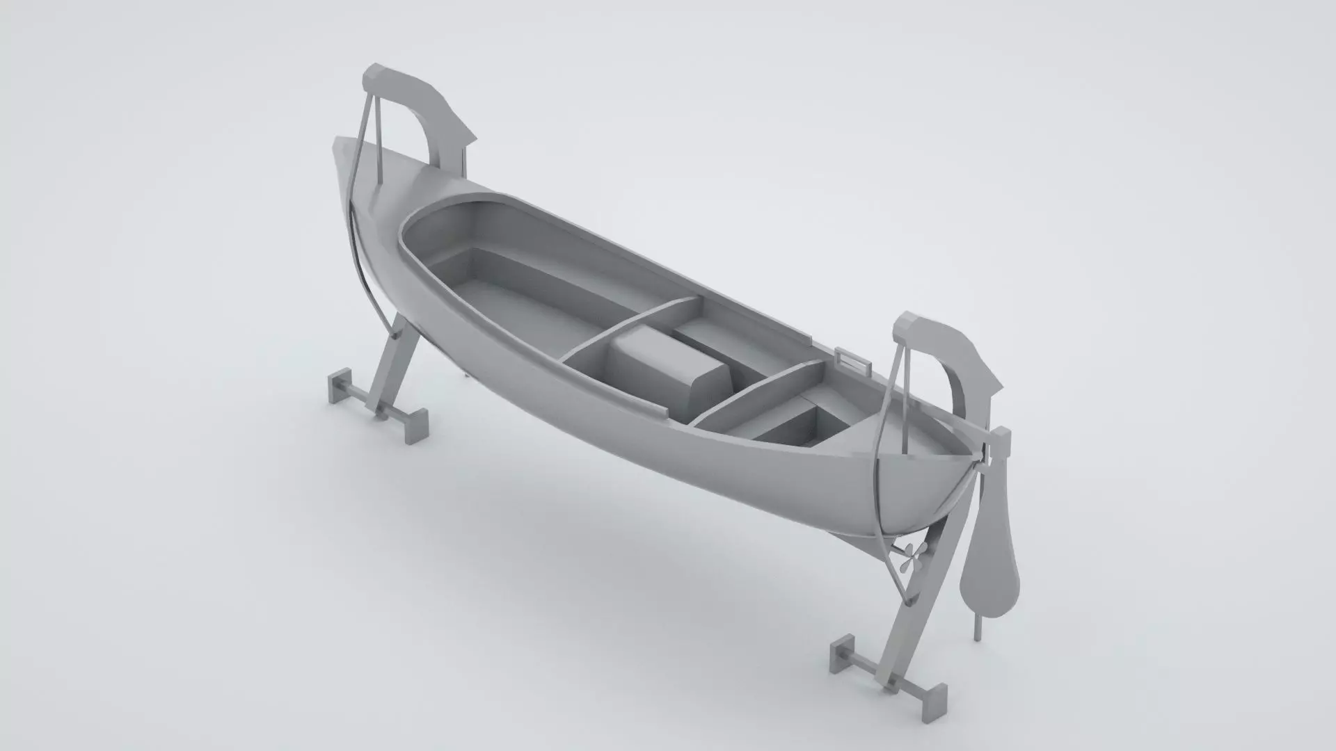 Lifeboat - Type 1 - World War 2 Warship 3D model_0