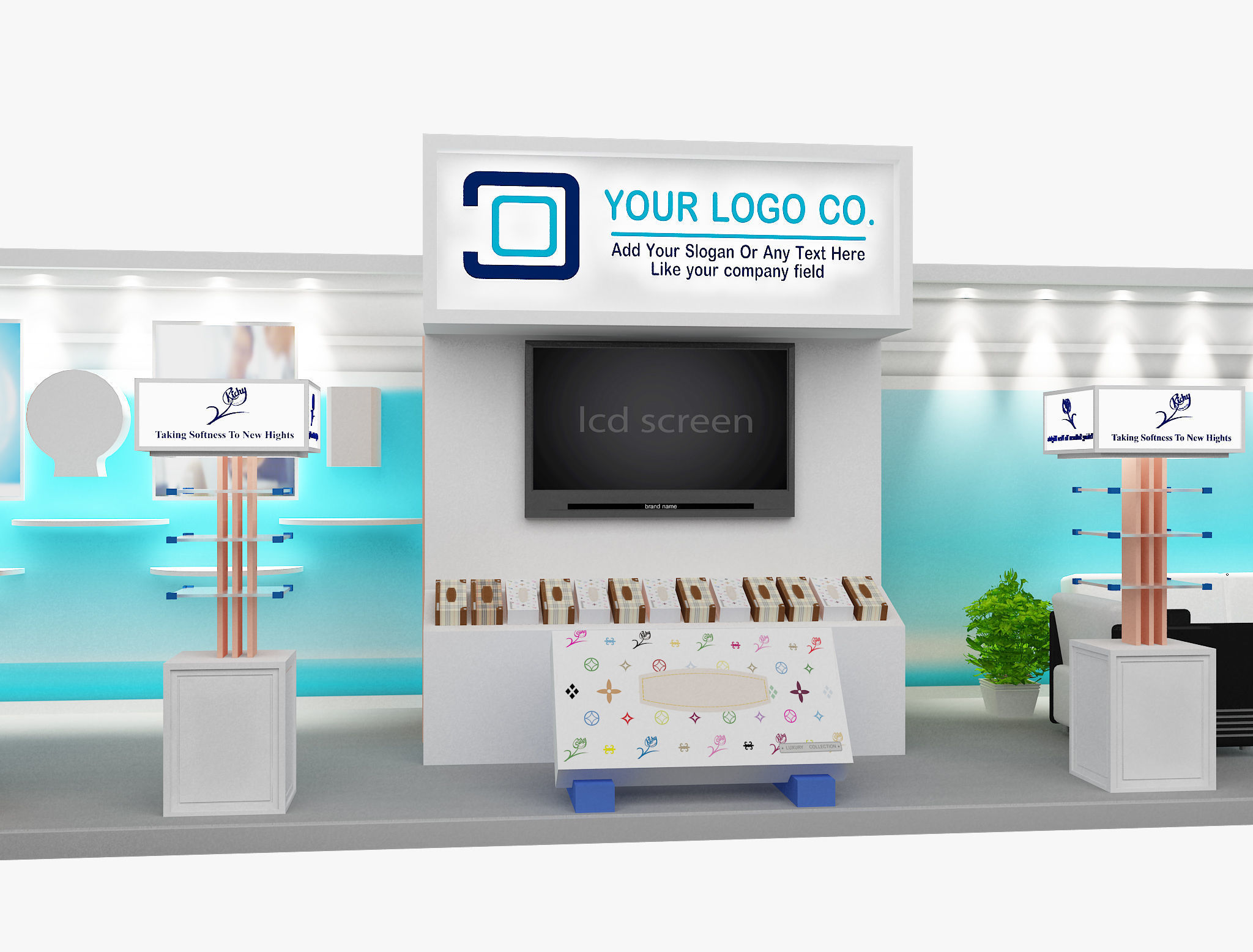Booth Exhibition Stand a473 3D model_12