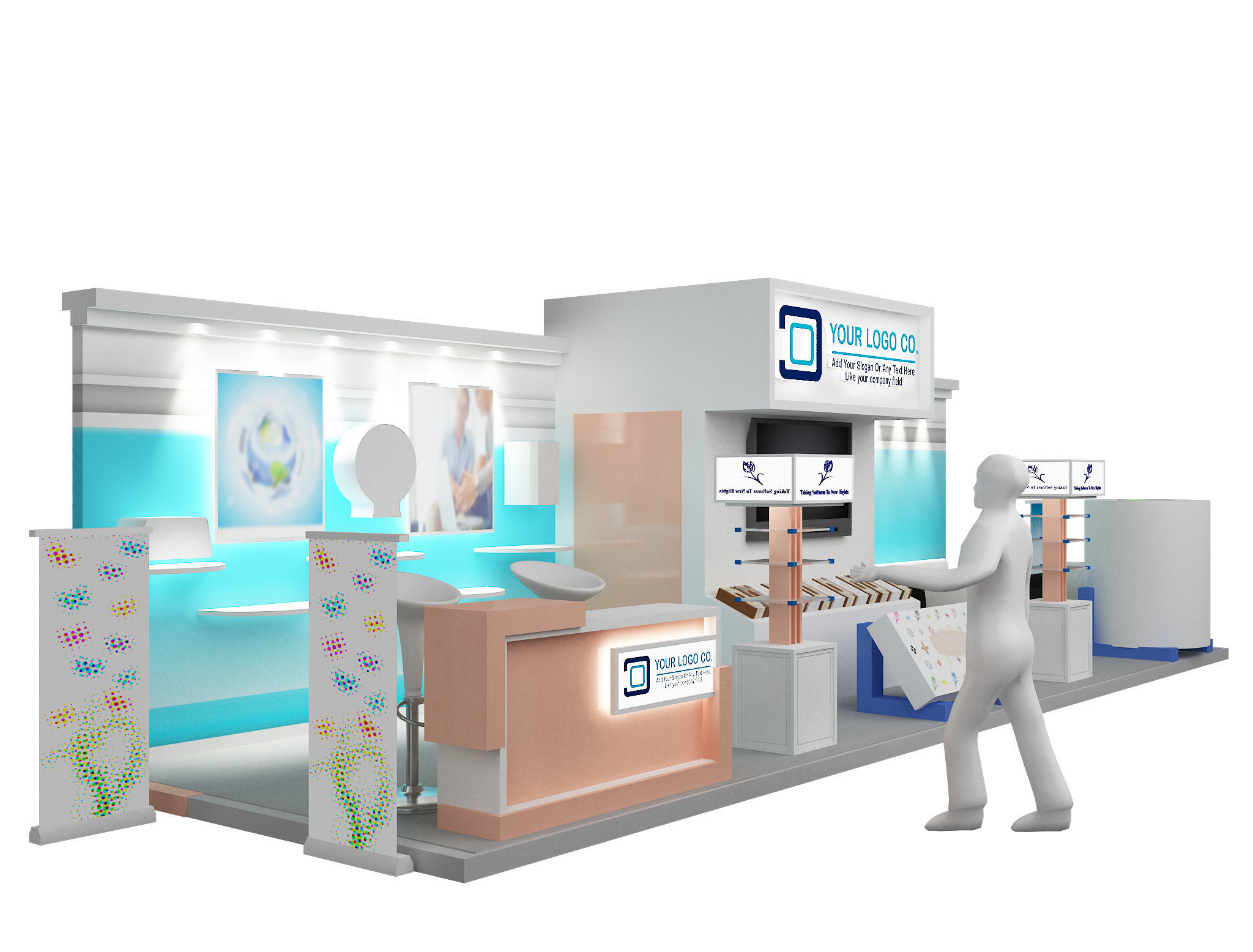 Booth Exhibition Stand a473 3D model_8