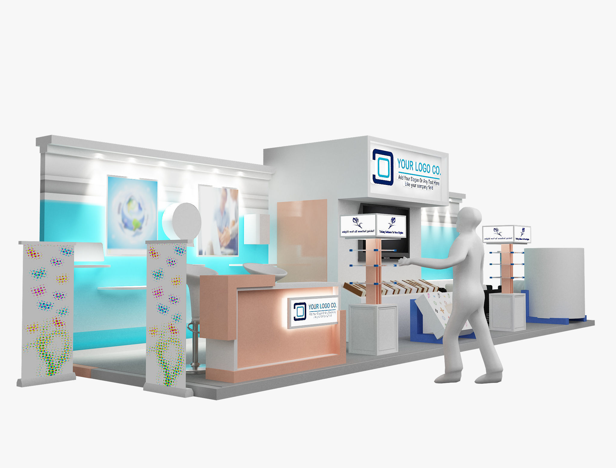 Booth Exhibition Stand a473 3D model_6