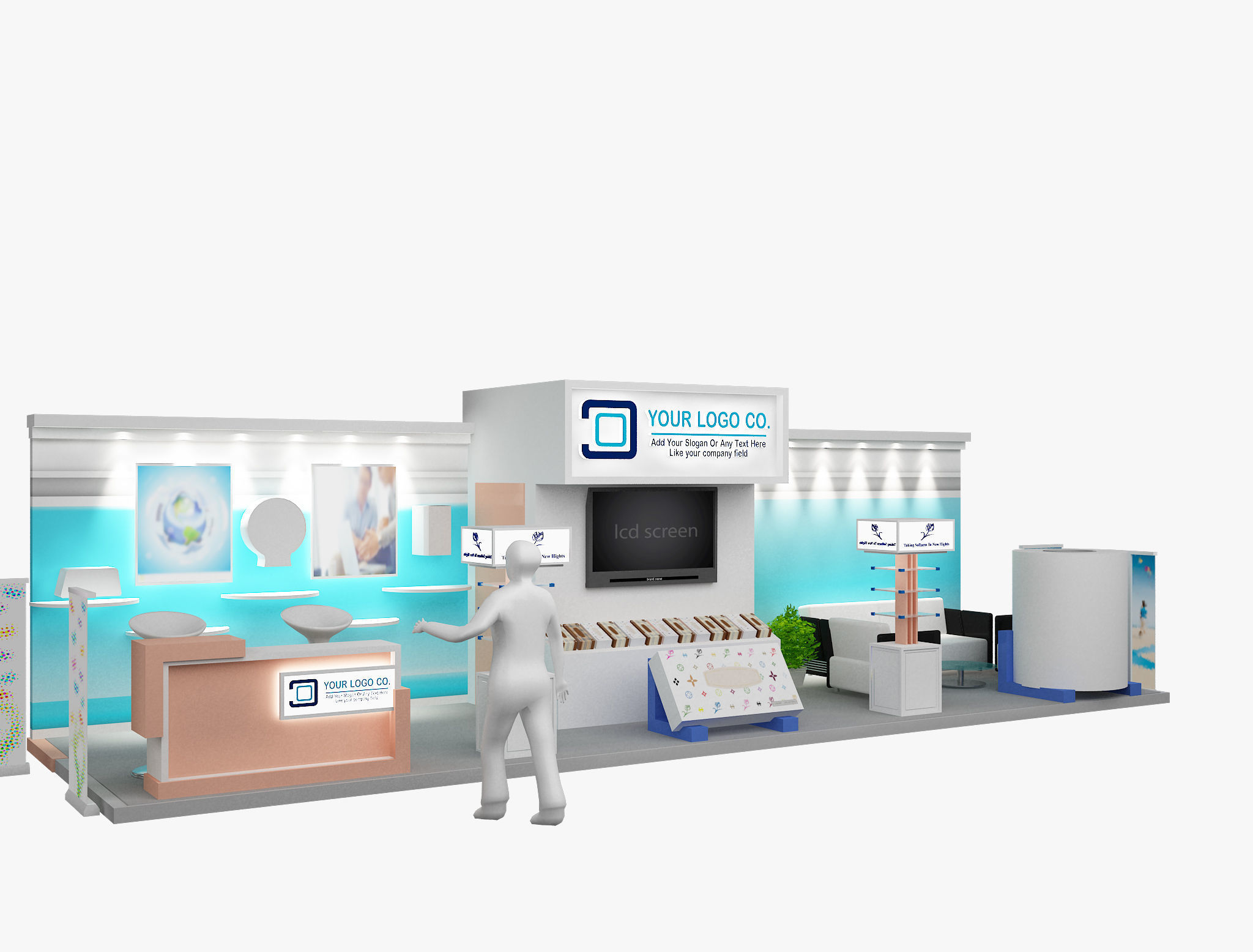 Booth Exhibition Stand a473 3D model_10