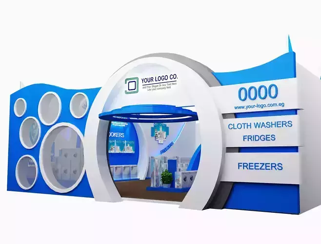 Booth Exhibition Stand a474 3D model