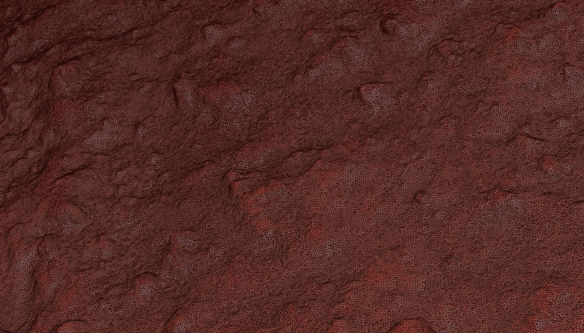 Ground square piece of dirt 3D model_9