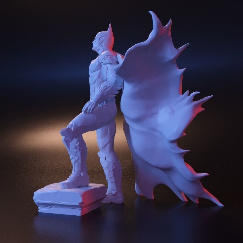 Batman stl statue 3D print model_7