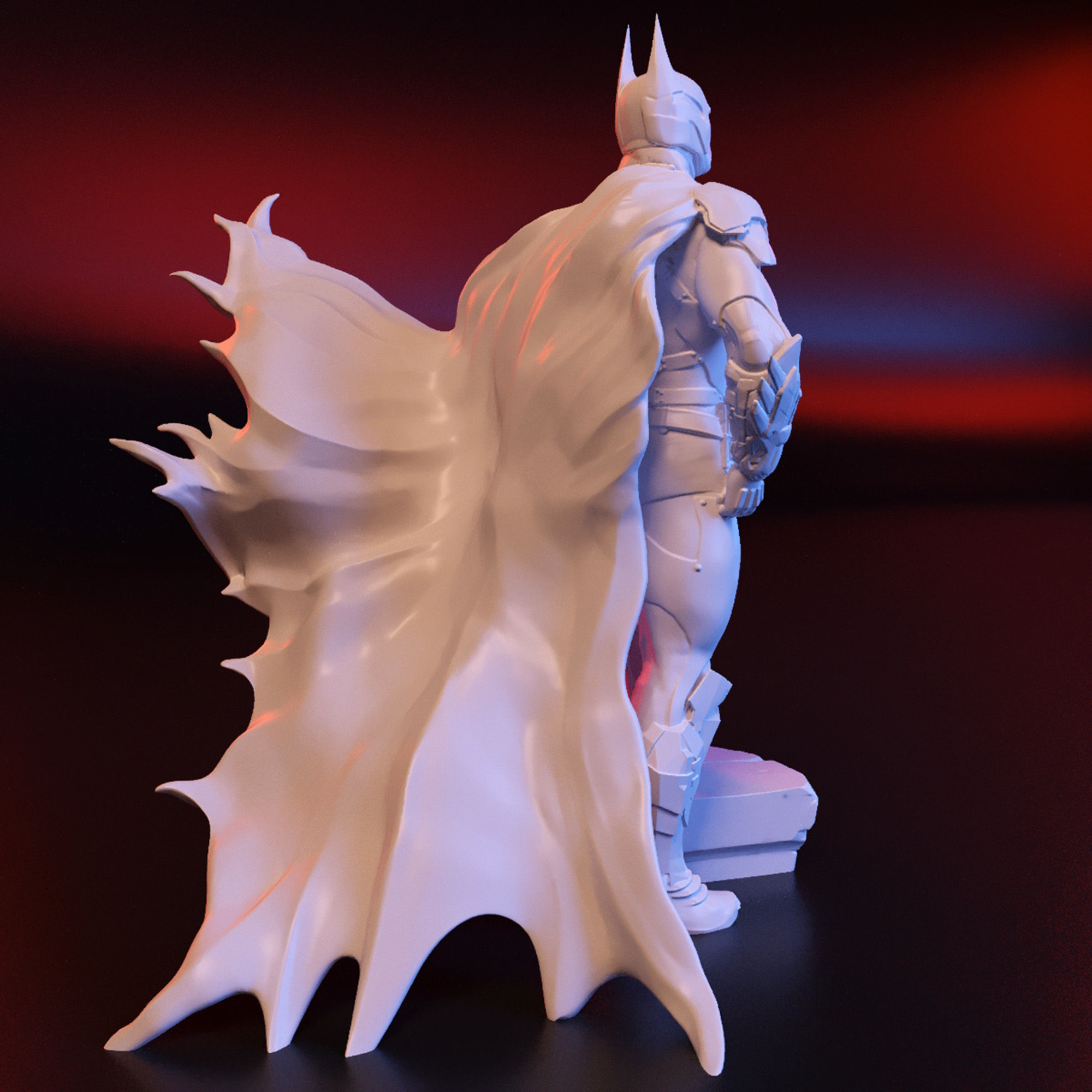 Batman stl statue 3D print model_2