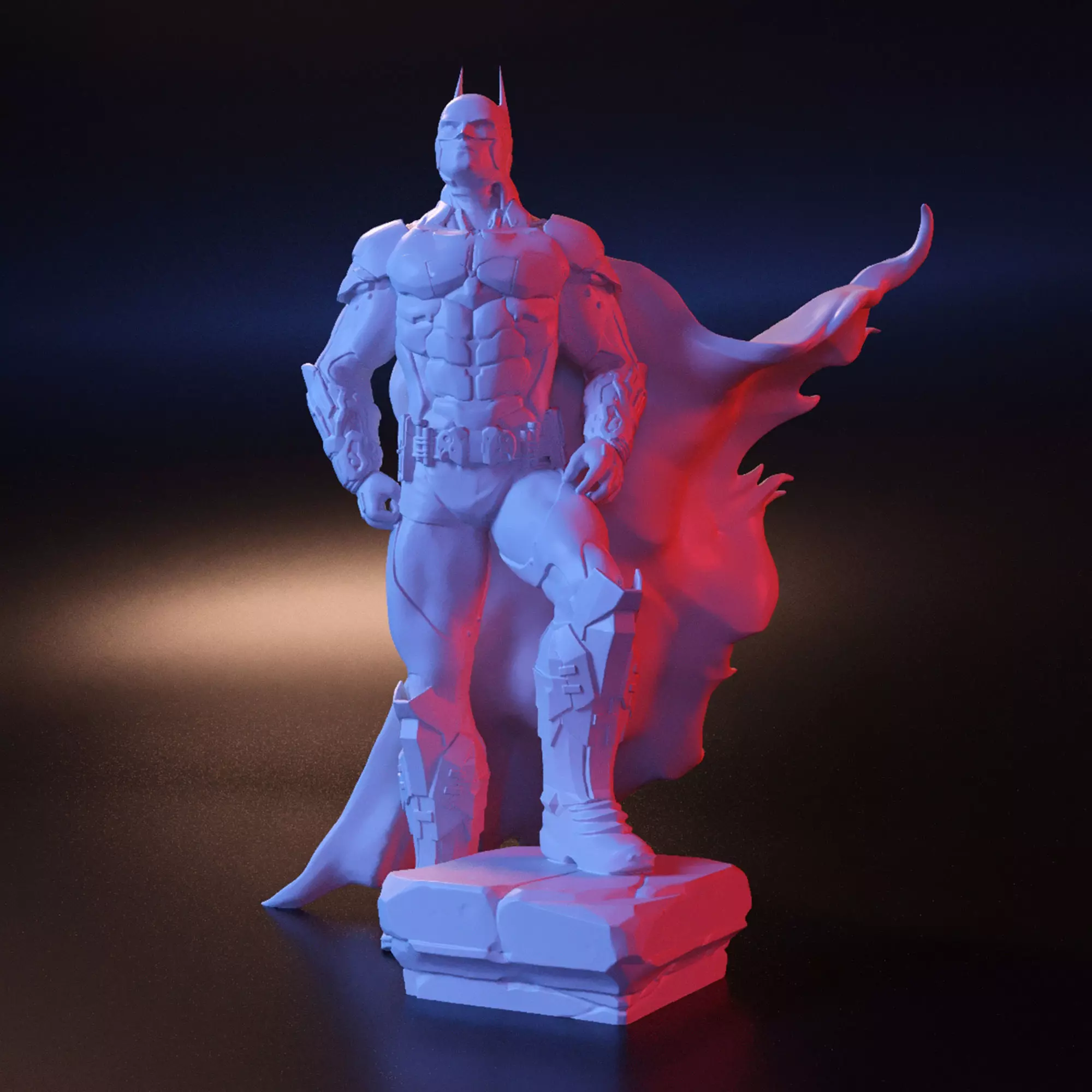 Batman stl statue 3D print model_0