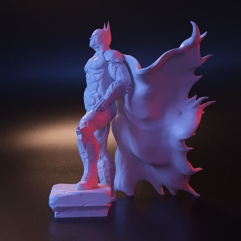 Batman stl statue 3D print model_6