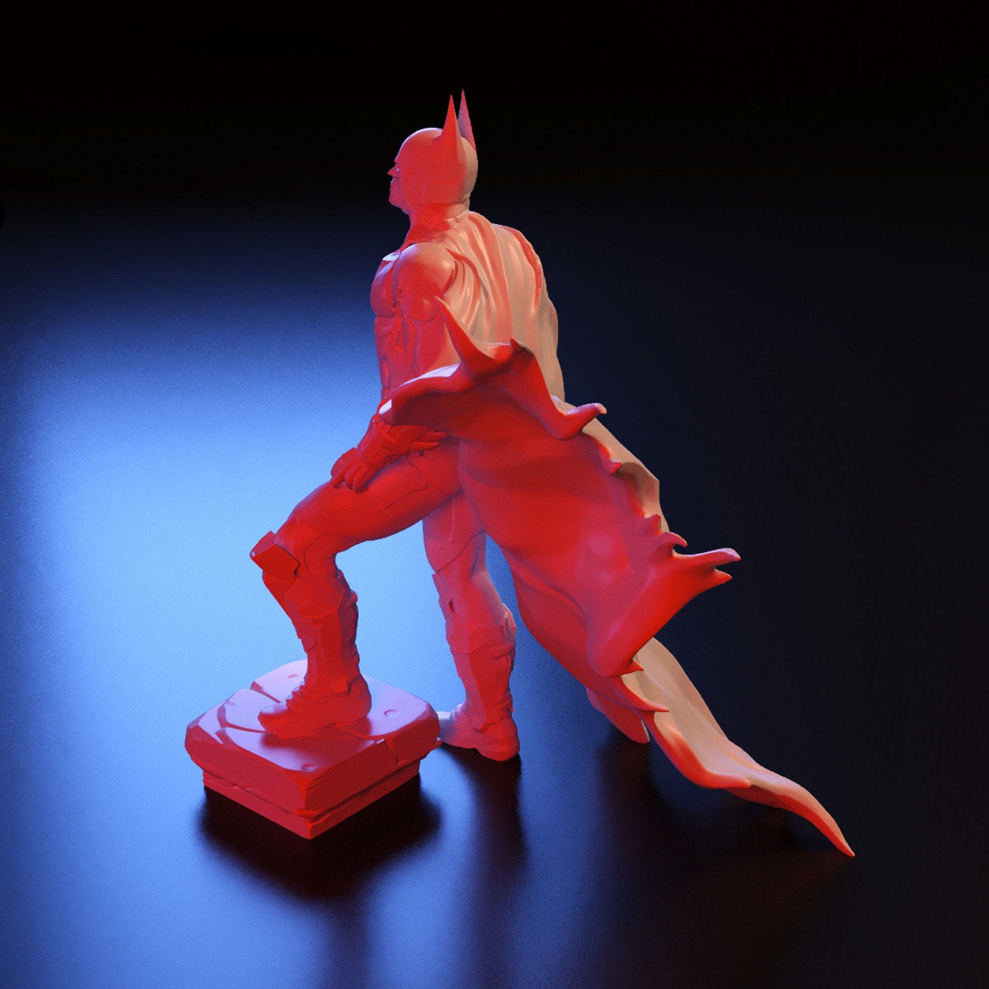Batman stl statue 3D print model_4