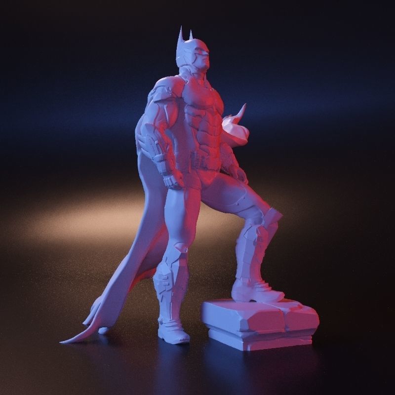Batman stl statue 3D print model_11