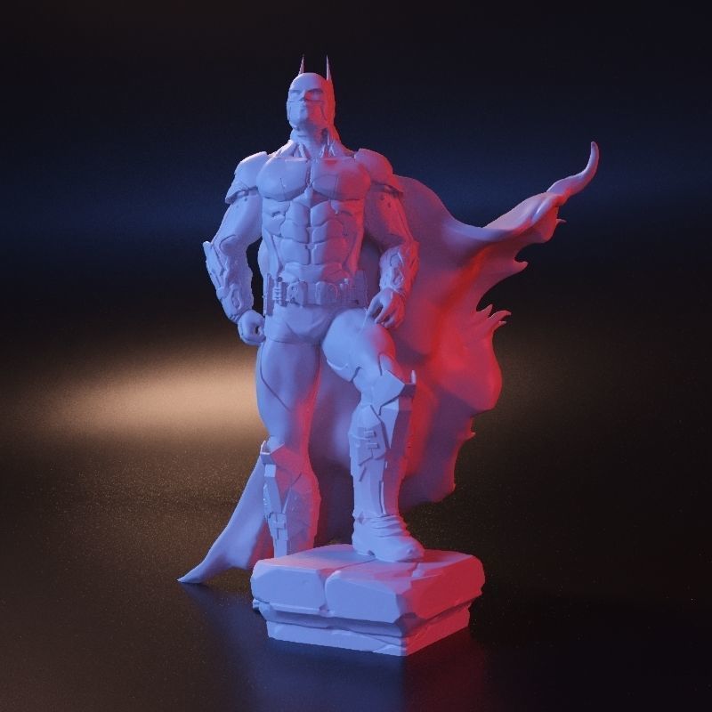 Batman stl statue 3D print model_5