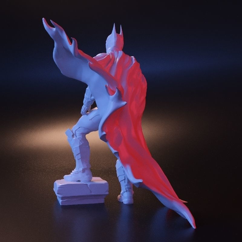 Batman stl statue 3D print model_8