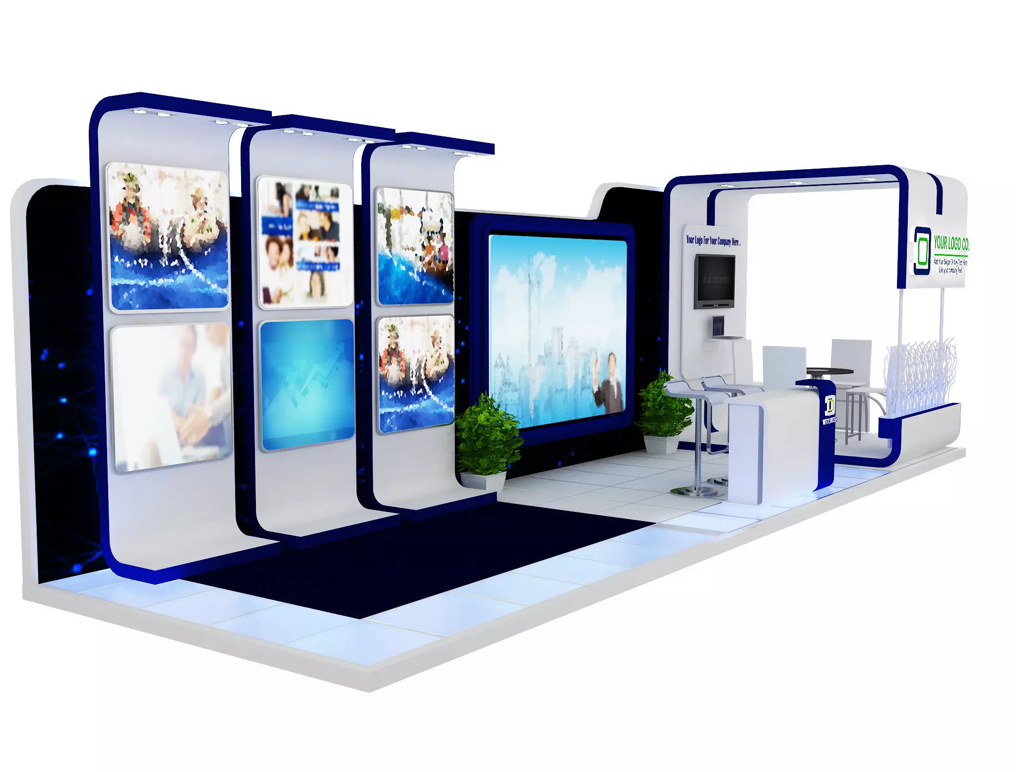  Booth Exhibition Stand a475b 3D model_0