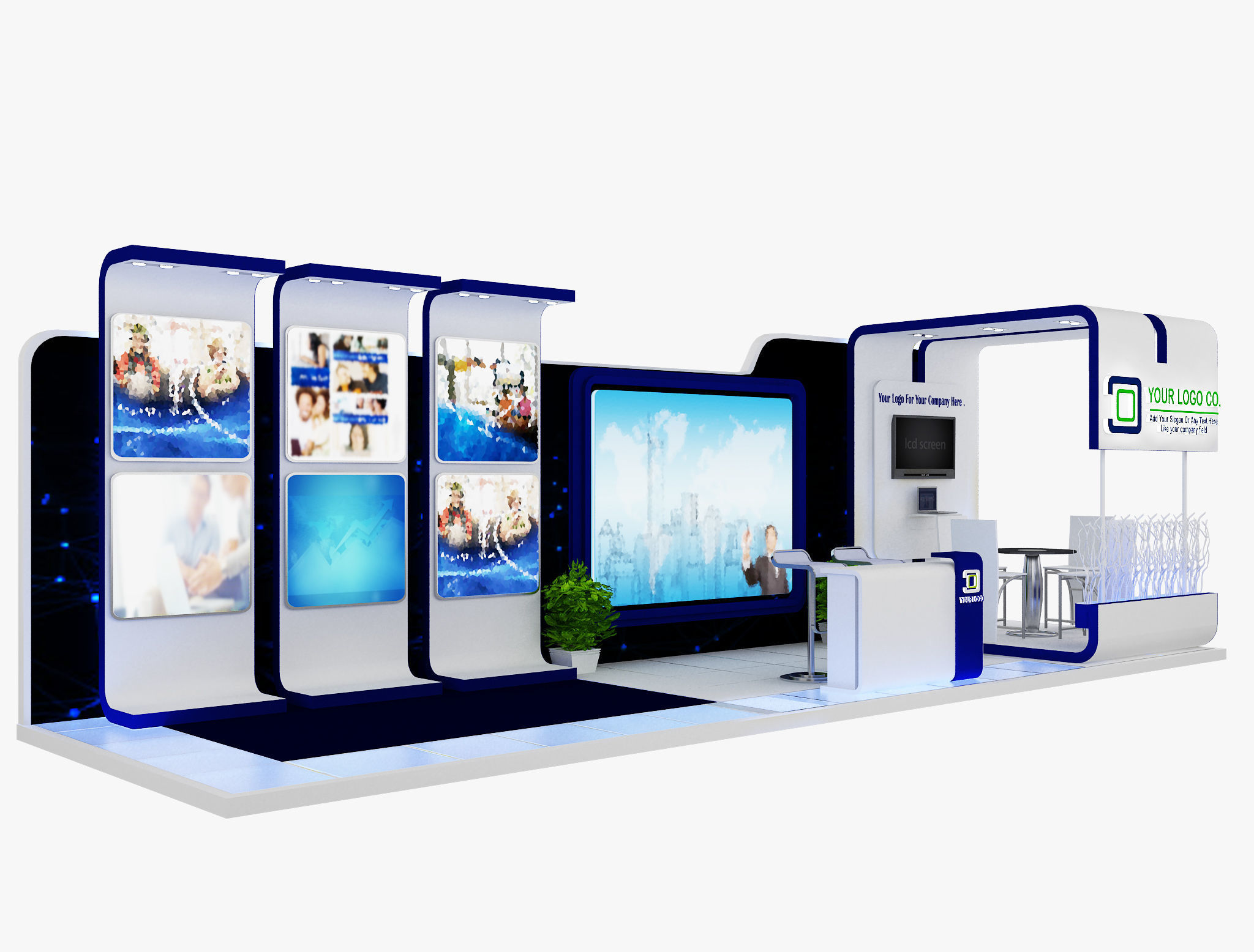  Booth Exhibition Stand a475b 3D model_6