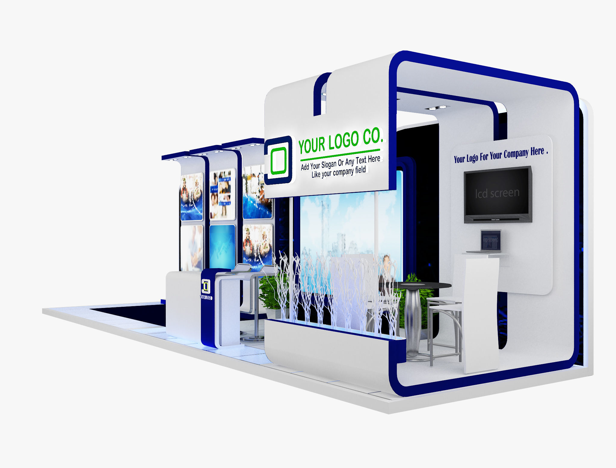  Booth Exhibition Stand a475b 3D model_4