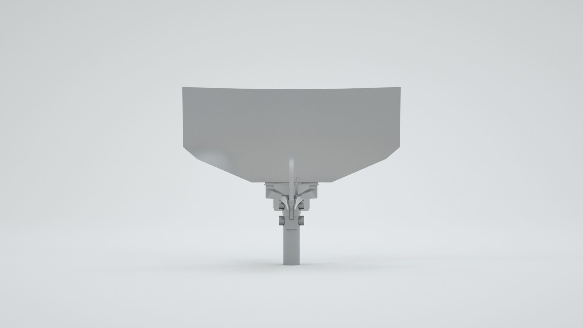 AN SPS-6 Radar Dish - World War 2 Battleship Missouri 3D model_2