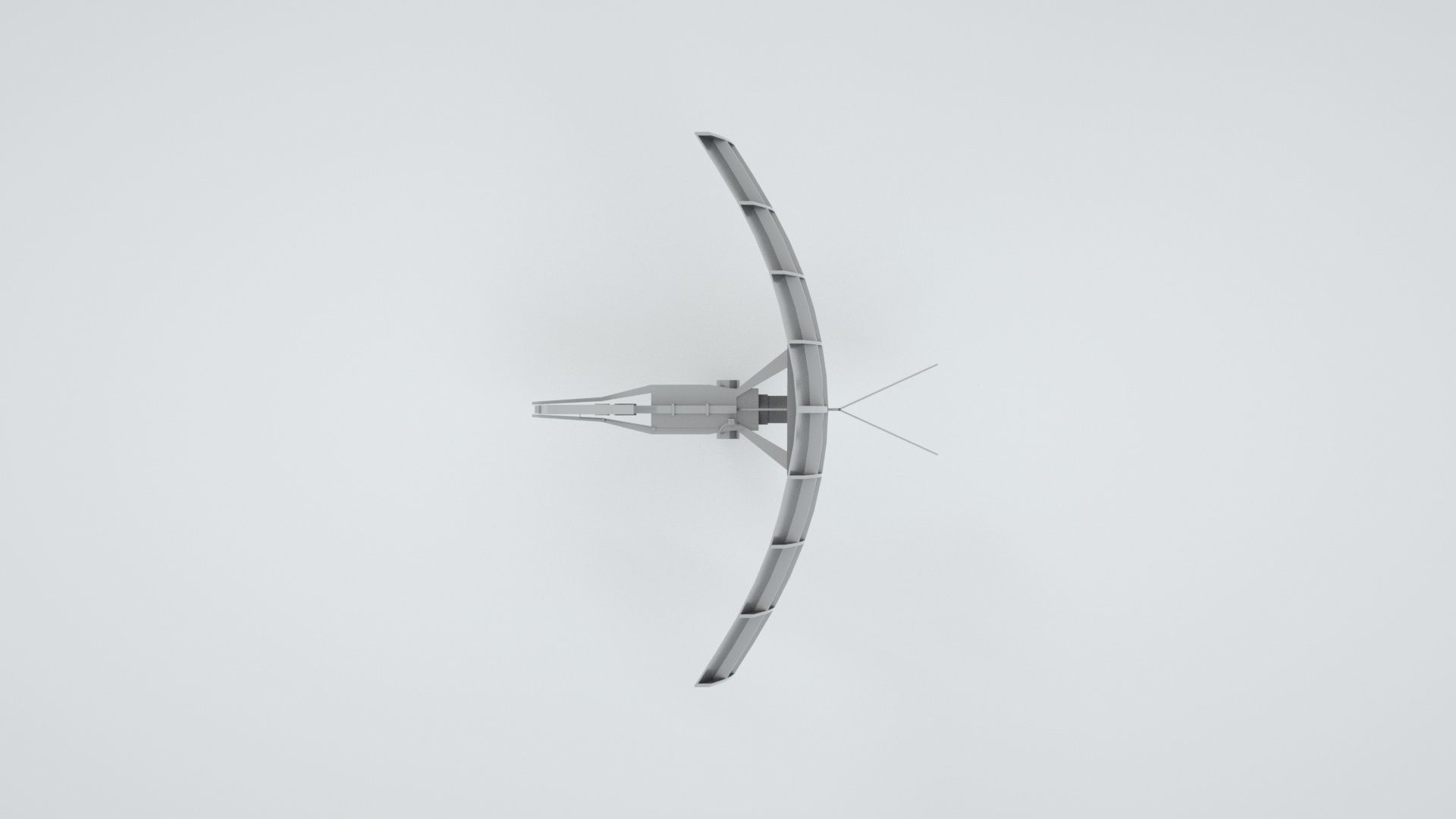 AN SPS-6 Radar Dish - World War 2 Battleship Missouri 3D model_6