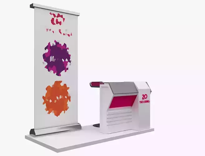 Booth Exhibition Stand a476b 3D model
