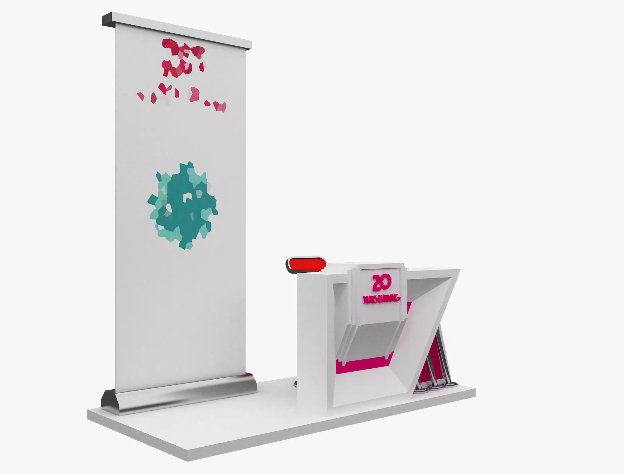 Booth Exhibition Stand a476c 3D model_0