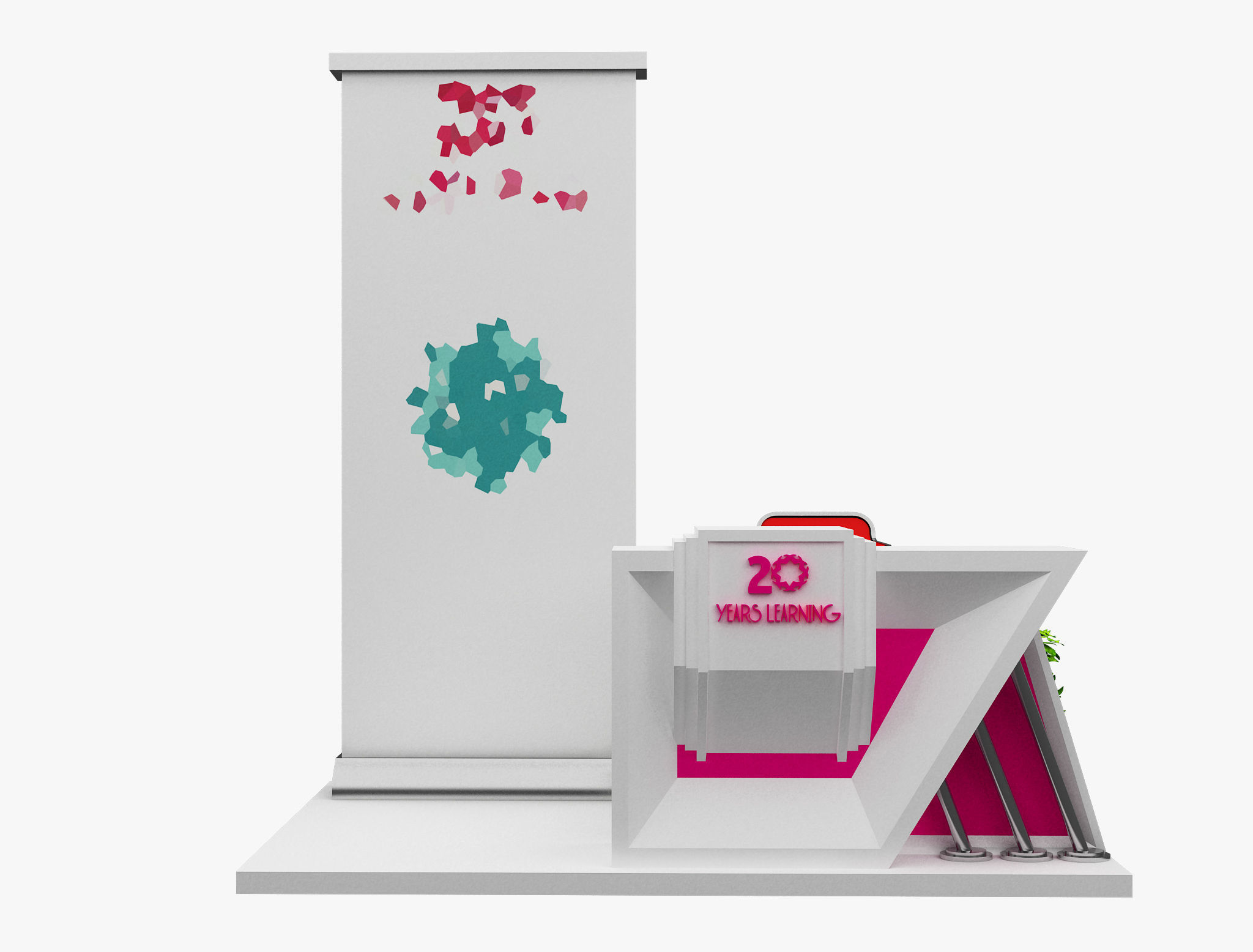 Booth Exhibition Stand a476c 3D model_2
