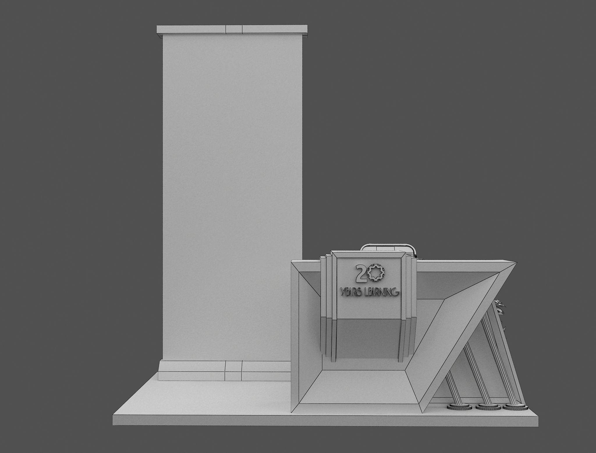 Booth Exhibition Stand a476c 3D model_3