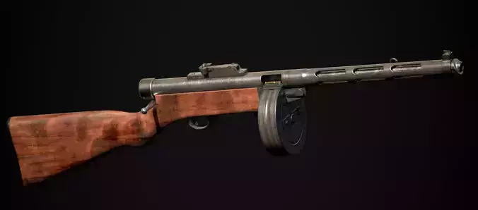 Suomi KP 31 Low-poly 3D model