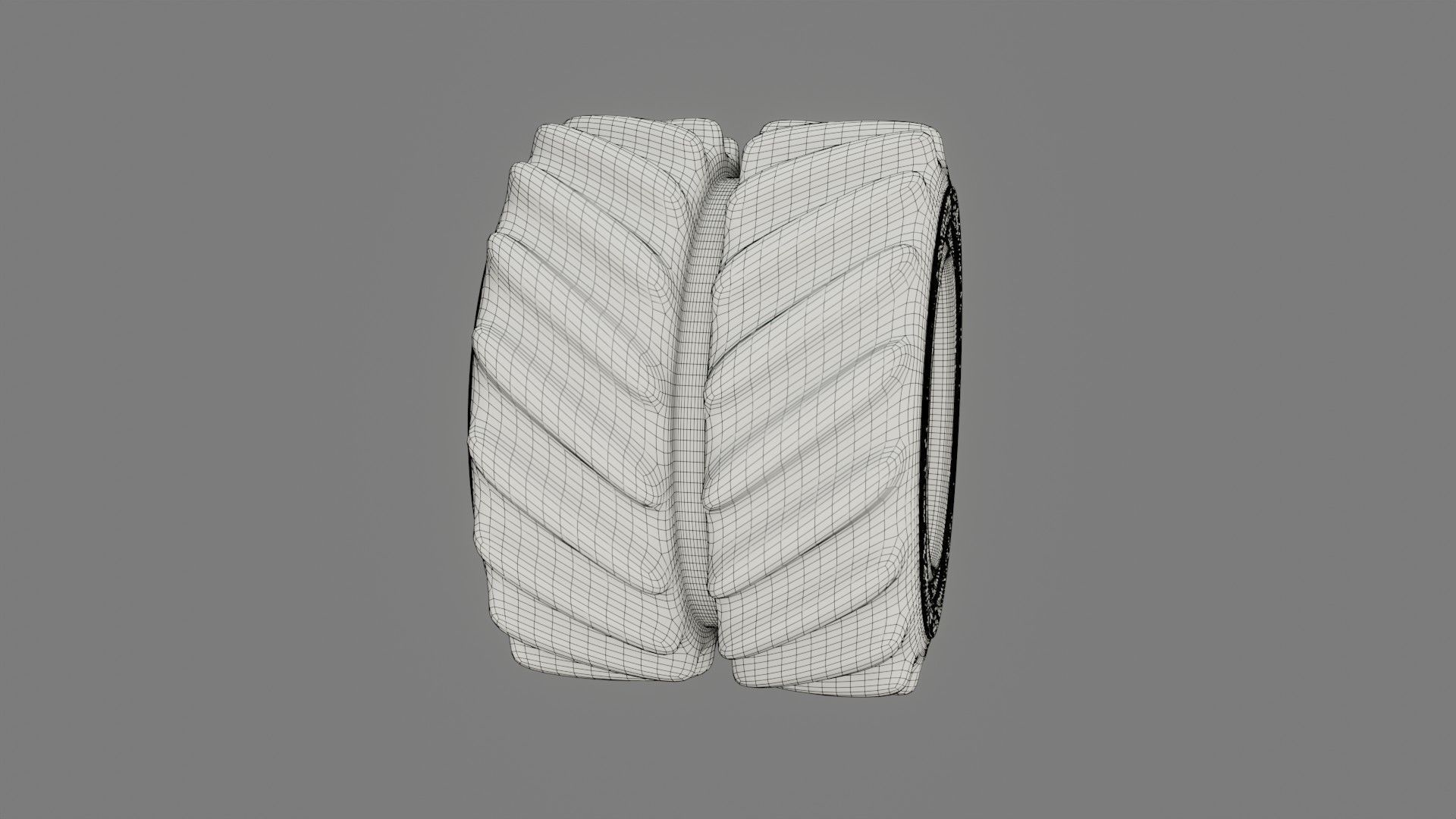 Tractor Tire - Low Poly - Game Ready - PBR Low-poly 3D model_10