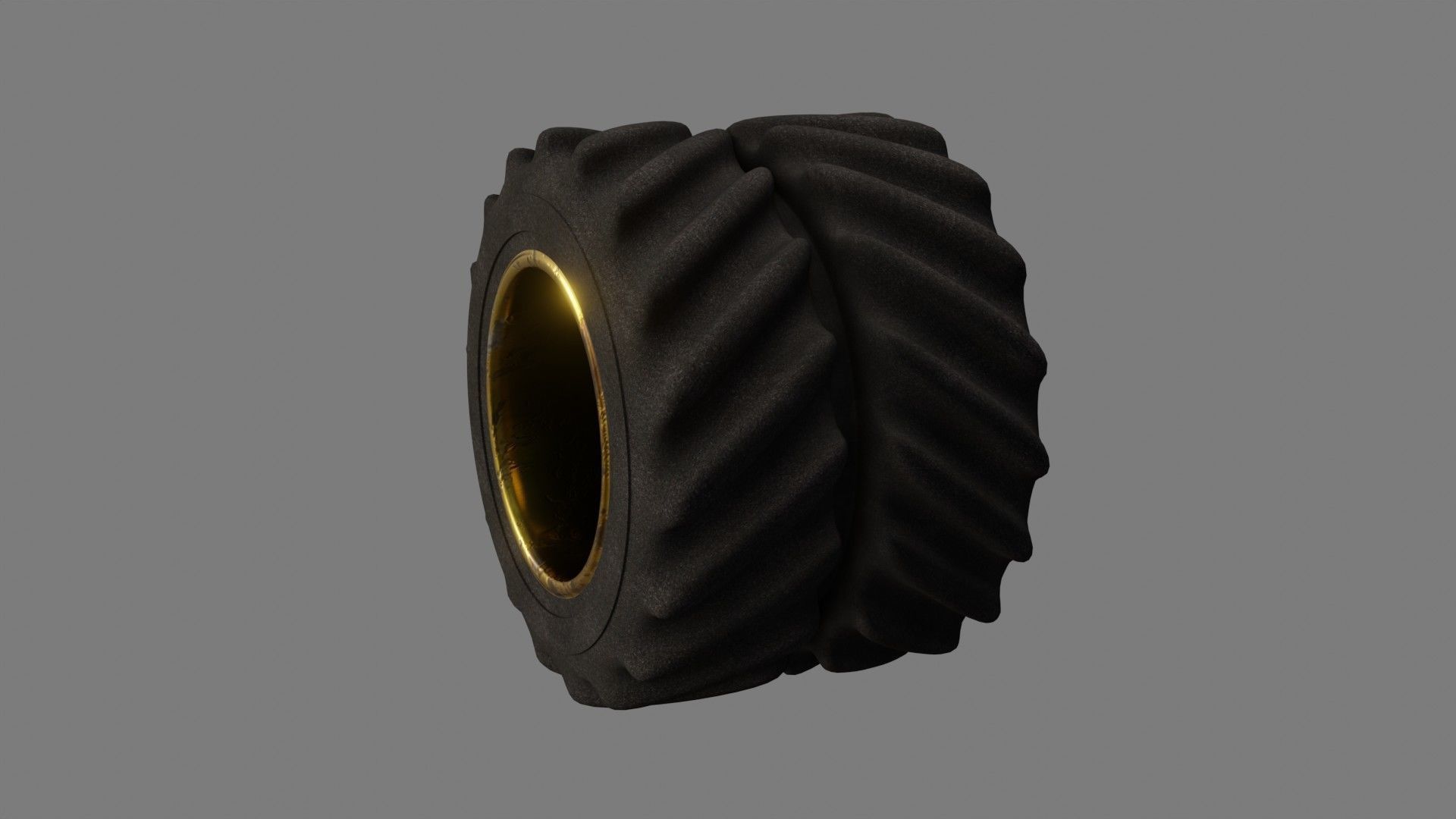 Tractor Tire - Low Poly - Game Ready - PBR Low-poly 3D model_7